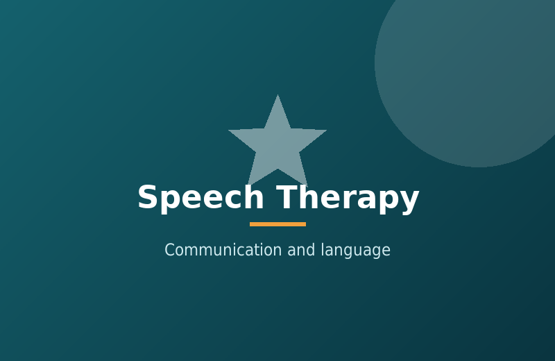 Speech Therapy
